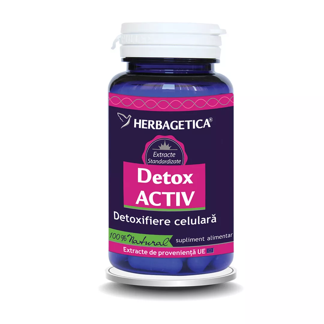 Detox activ, 60 capsule, Herbagetica, [],https:farmaciabajan.ro