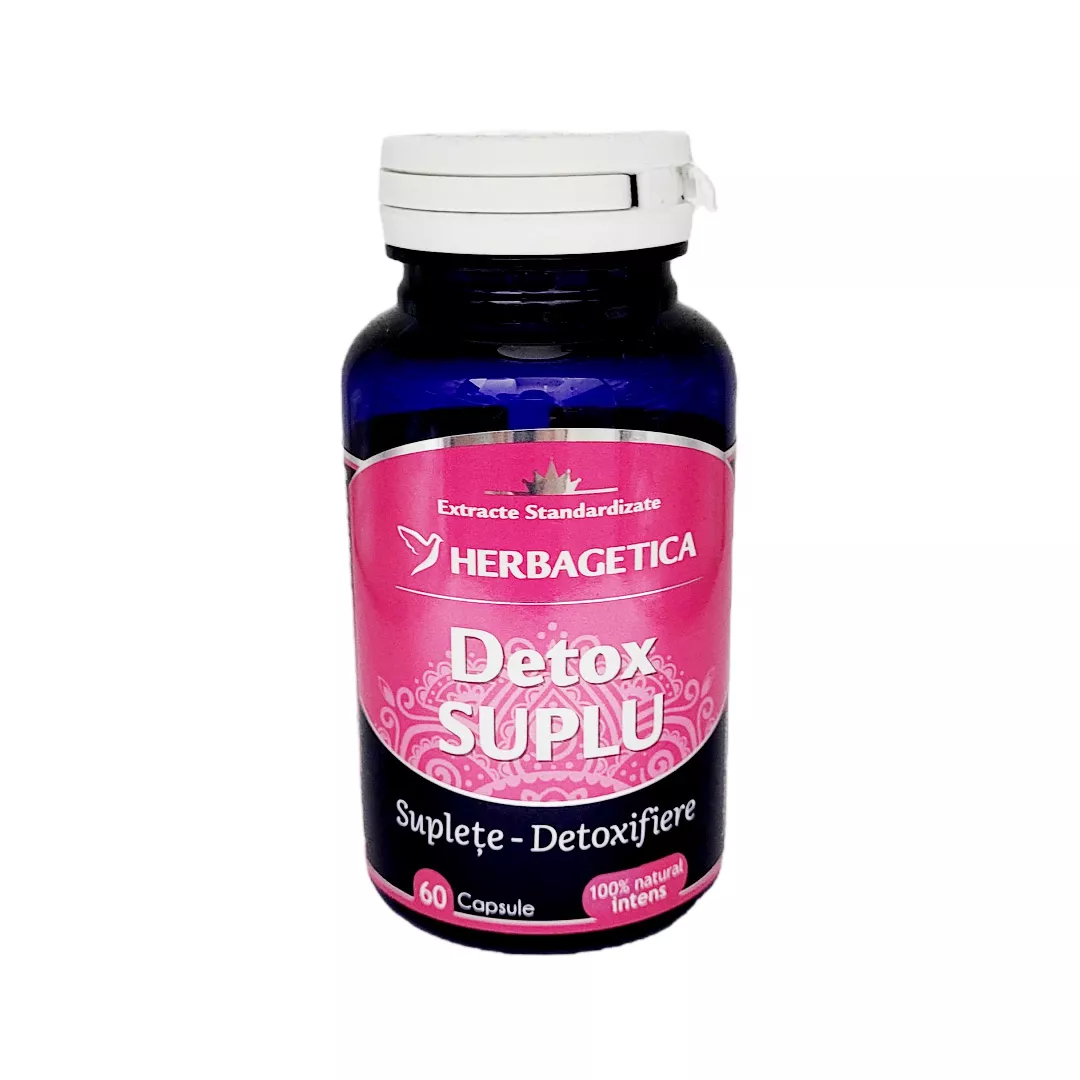 Detox Suplu 60 capsule, Herbagetica, [],farmaciabajan.ro