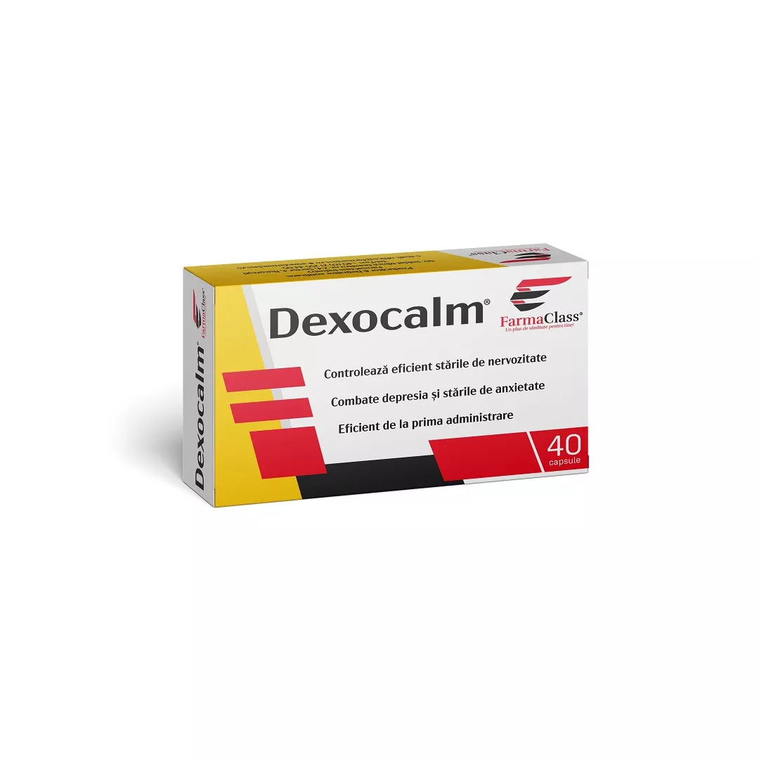 Dexocalm, 40 capsule, FarmaClass, [],farmaciabajan.ro