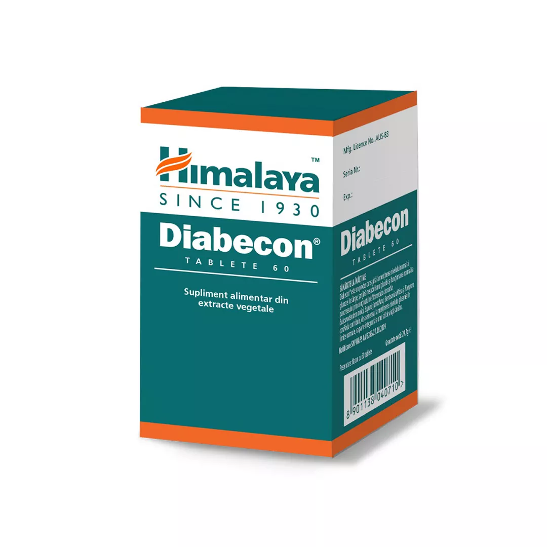 Diabecon, 60 tablete, Himalaya, [],https:farmaciabajan.ro