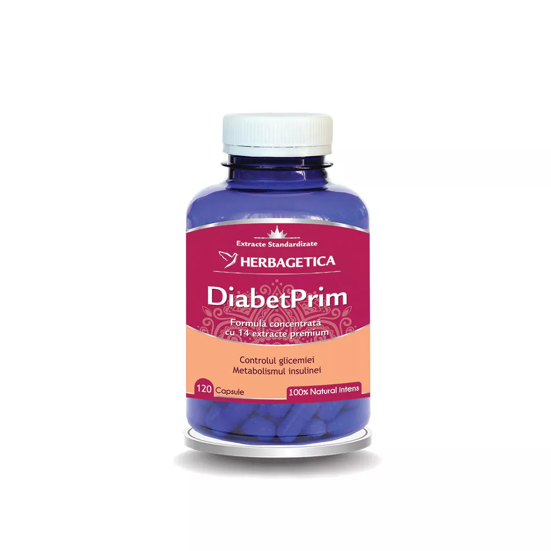 Diabetprim, 60 capsule, Herbagetica, [],farmaciabajan.ro