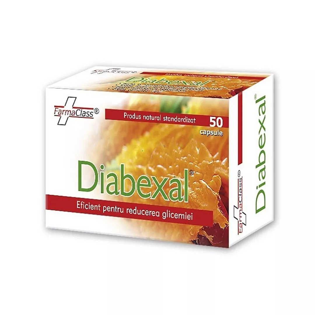 Diabexal, 50 capsule, FarmaClass, [],farmaciabajan.ro