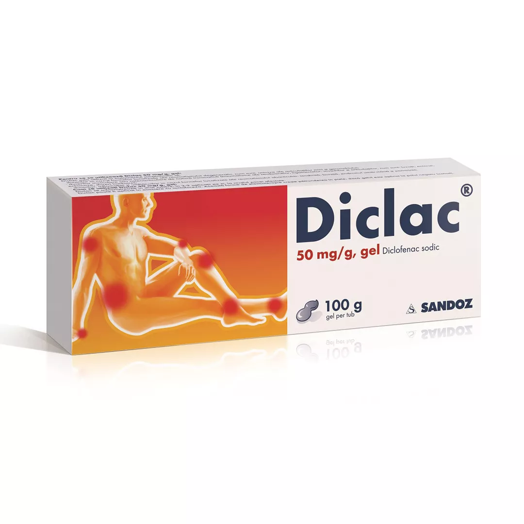 Diclac gel 50 mg/g, 100 g, Sandoz, [],farmaciabajan.ro