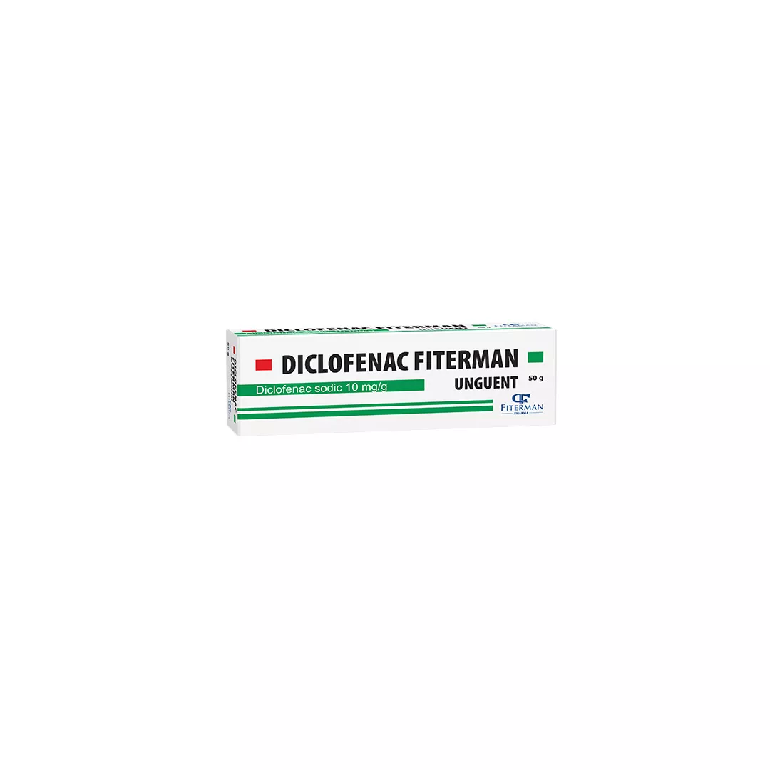 Diclofenac 10 mg/g, unguent, 50 g, Fiterman, [],https:farmaciabajan.ro