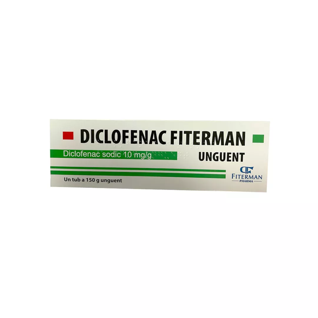 Diclofenac unguent 10 mg/g, 150 g, Fiterman, [],farmaciabajan.ro