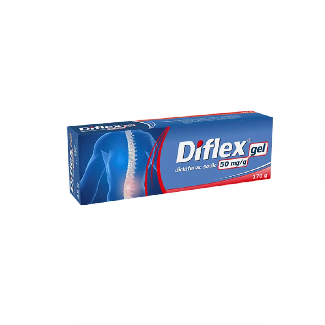 Diflex gel, 50 mg/g, 170 g, Fiterman, [],farmaciabajan.ro