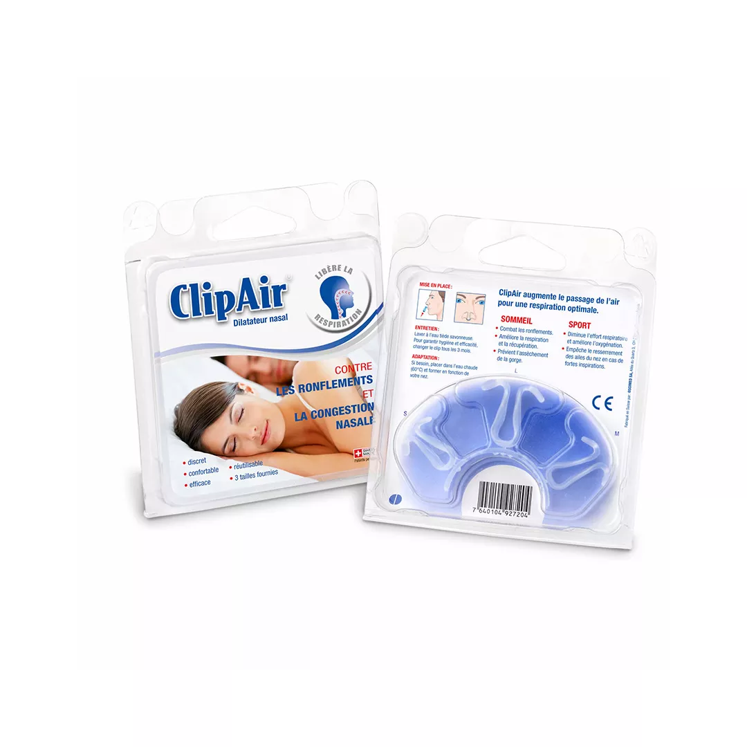 Dilatator nazal, diminueaza congestia nazala si sforaitul, marimi S+M+L, 3 bucati, Clip Air, [],farmaciabajan.ro
