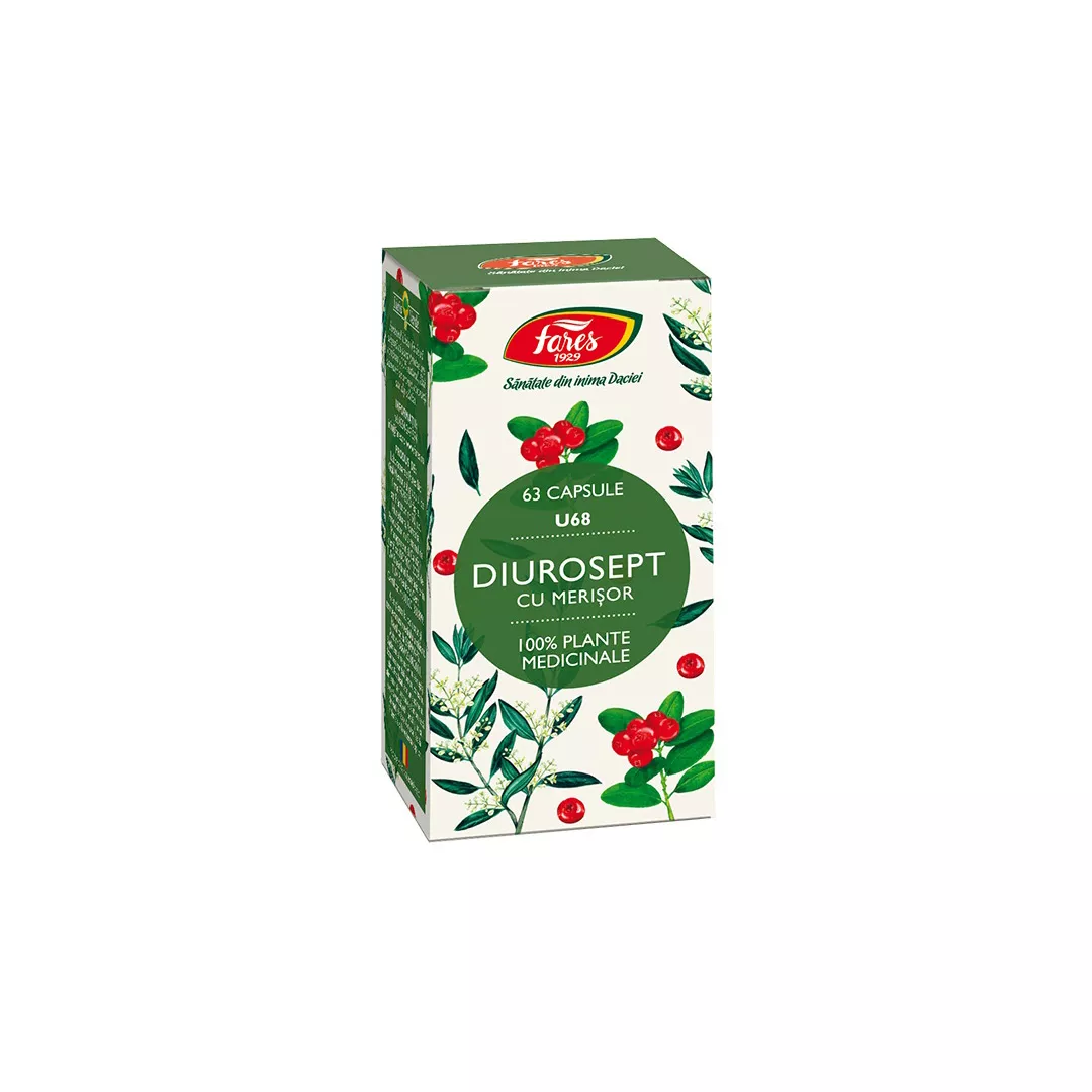 Diurosept, U68, 63 capsule, Fares, [],farmaciabajan.ro