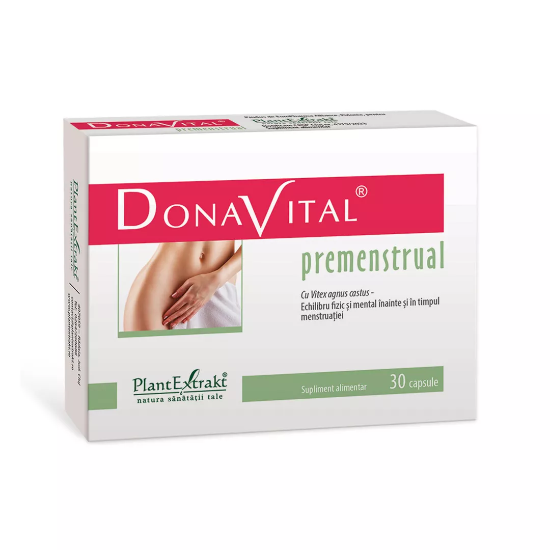 Donavital premenstrual, 30 capsule, Plant Extrakt, [],farmaciabajan.ro