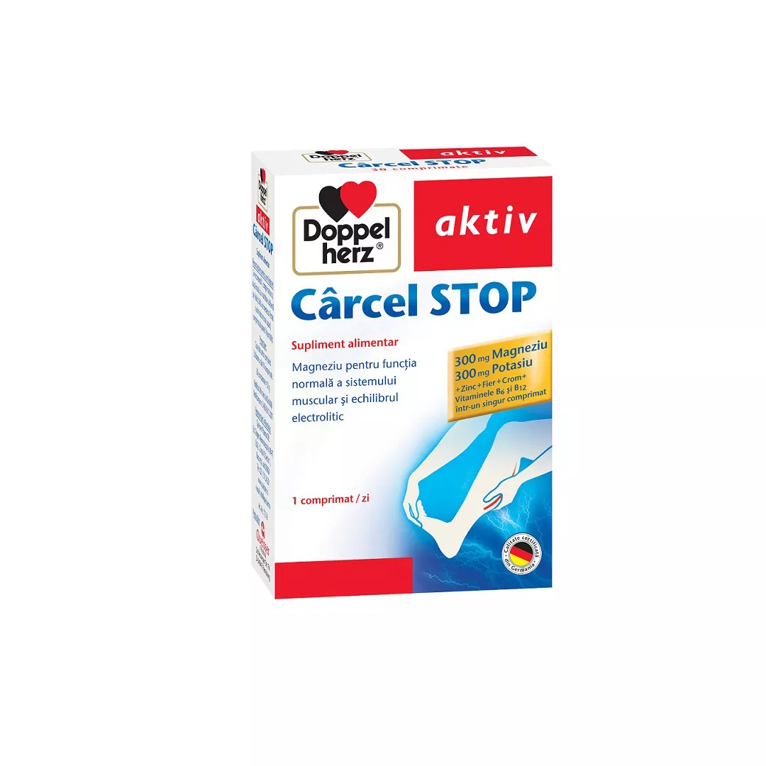 Carcel stop, 30 comprimate, Doppelherz, [],farmaciabajan.ro