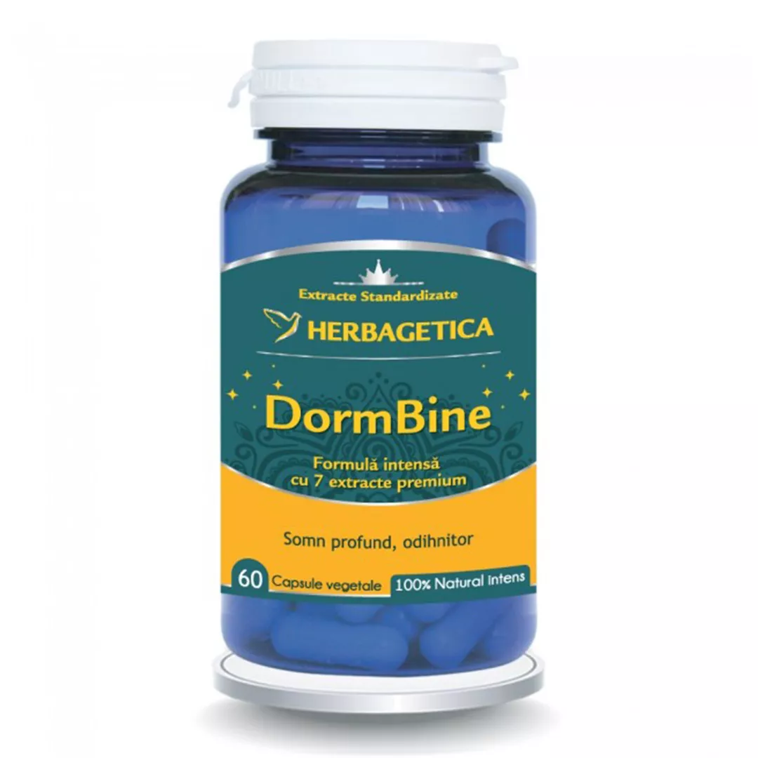DormBine, 60 capsule, Herbagetica, [],farmaciabajan.ro