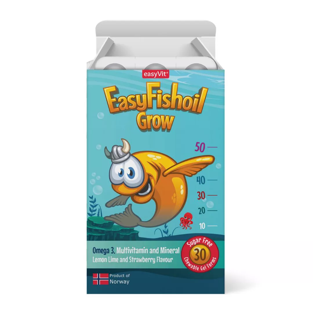 Easy Fishoil Grow, 30 comprimate masticabile, Easyfish, [],farmaciabajan.ro