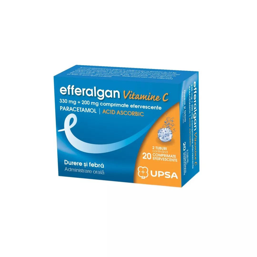 Efferalgan Vitamina C, 20 comprimate efervescente, [],farmaciabajan.ro