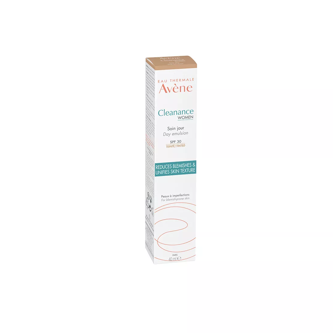 Emulsie de zi nuantatoare cu SPF 30 Cleanance Women, 40 ml, Avene, [],farmaciabajan.ro