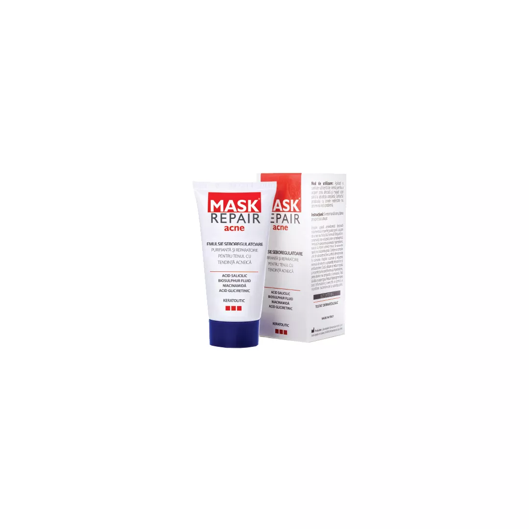 Emulsie seboreglatoare Mask Repair Acne, 50 ml, Solartium Grup, [],farmaciabajan.ro