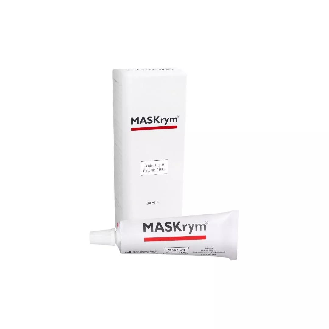 Emulsie tratament pentru acnee moderata, MASKrym, 50 ml, Solartium Group, [],https:farmaciabajan.ro