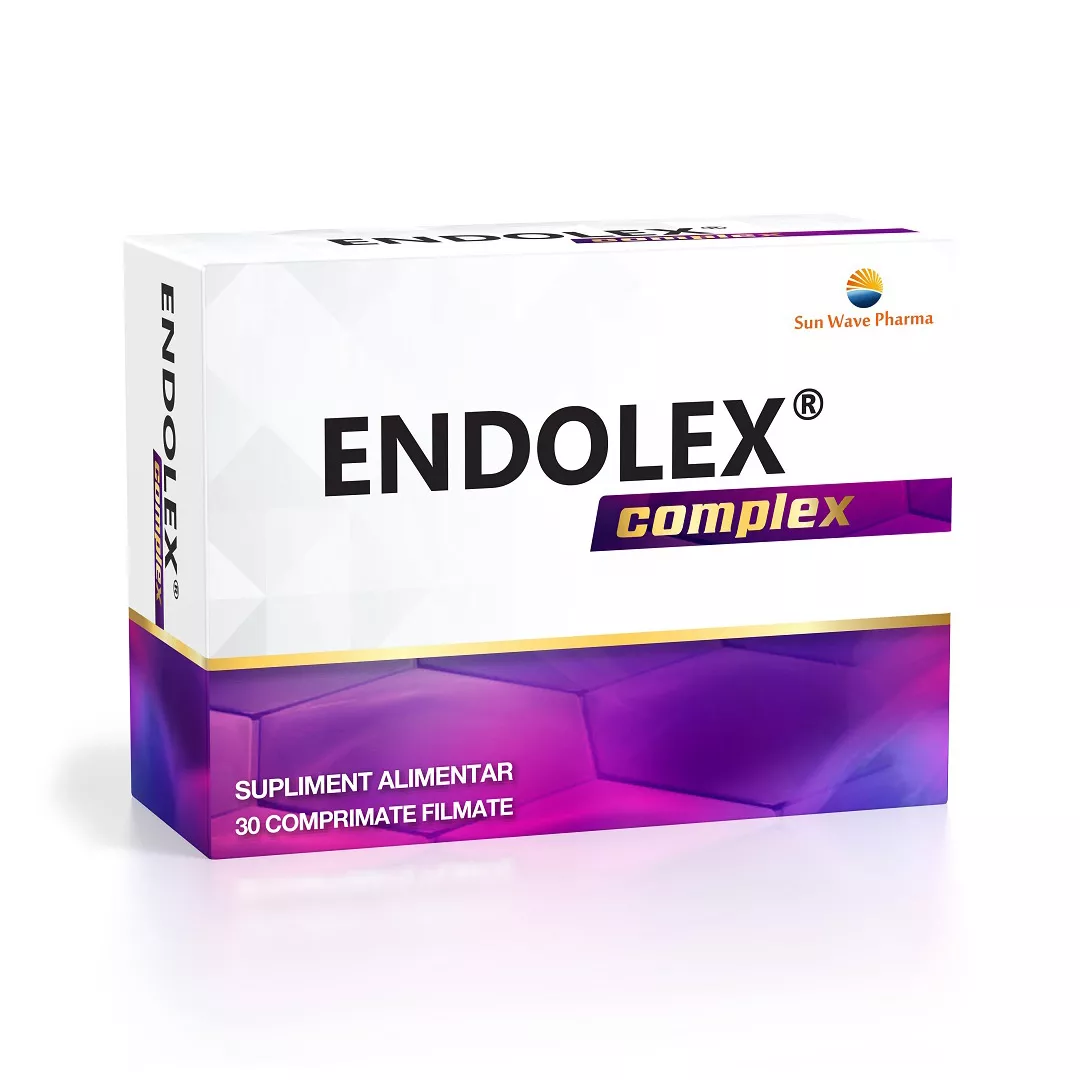 Endolex Complex, 30 comprimate filmate, Sun Wave Pharma, [],https:farmaciabajan.ro
