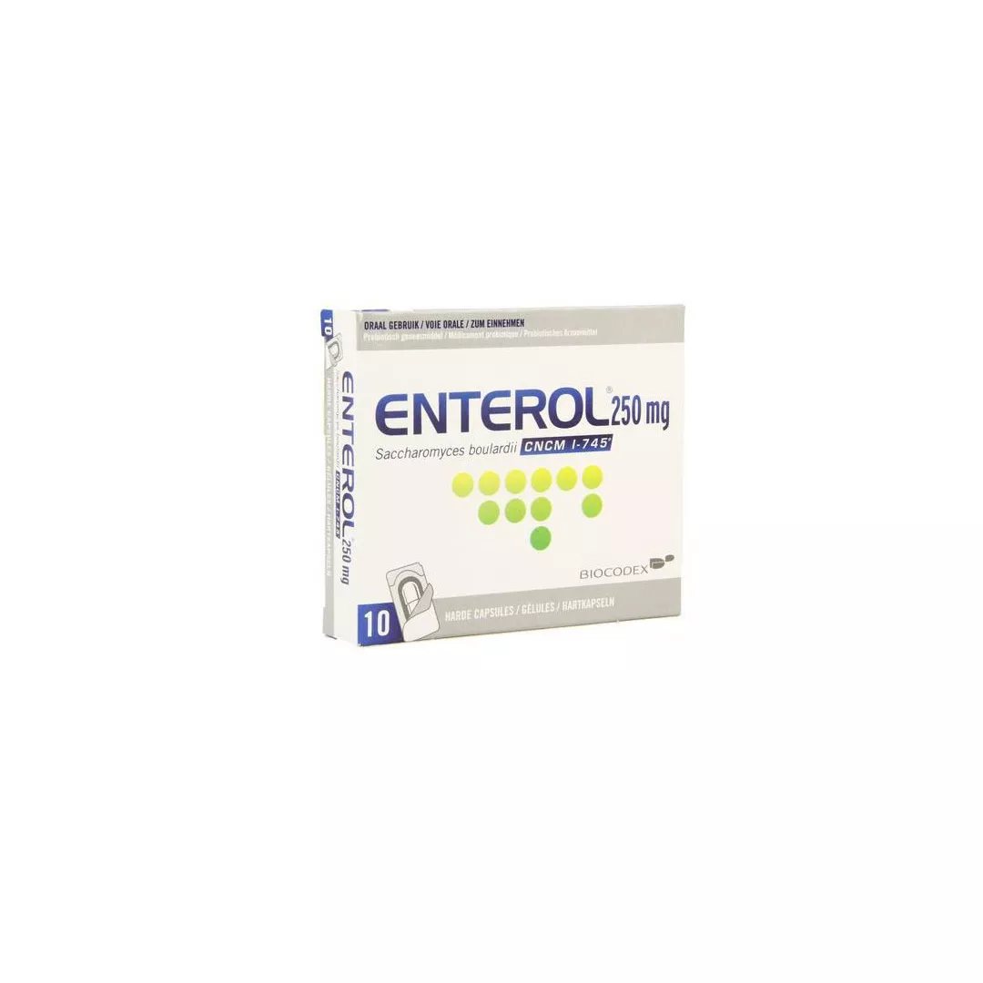 Enterol 250 mg, 10 capsule, Biocodex, [],https:farmaciabajan.ro