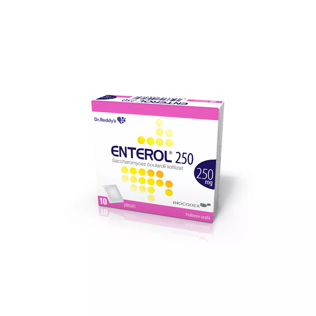 Enterol 250 mg, 10 plicuri, Dr. Reddys, [],https:farmaciabajan.ro