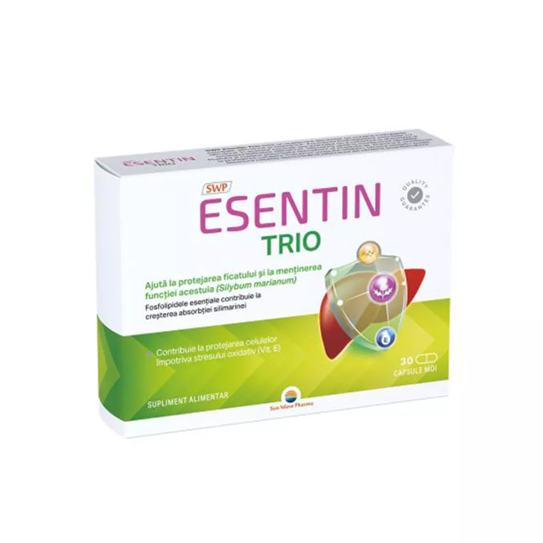 Esentin Trio, 30 capsule, Sun Wave Pharma, [],farmaciabajan.ro