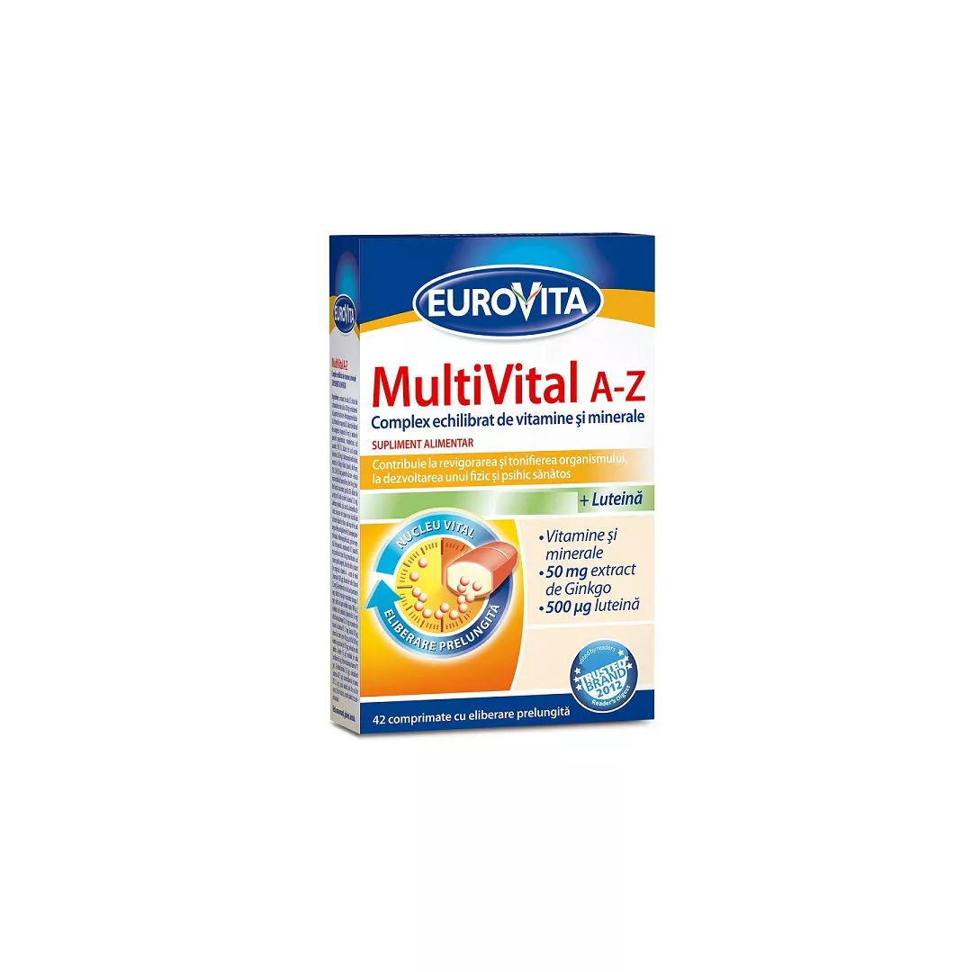 MultiVital A-Z, 42 comprimate, Eurovita, [],farmaciabajan.ro