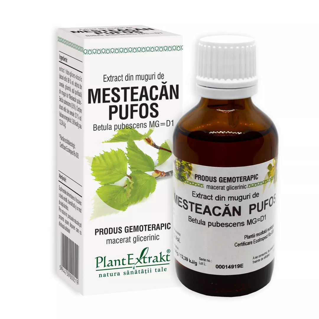 Extract din muguri de Mesteacan Pufos, 50 ml, Plant Extrakt, [],https:farmaciabajan.ro