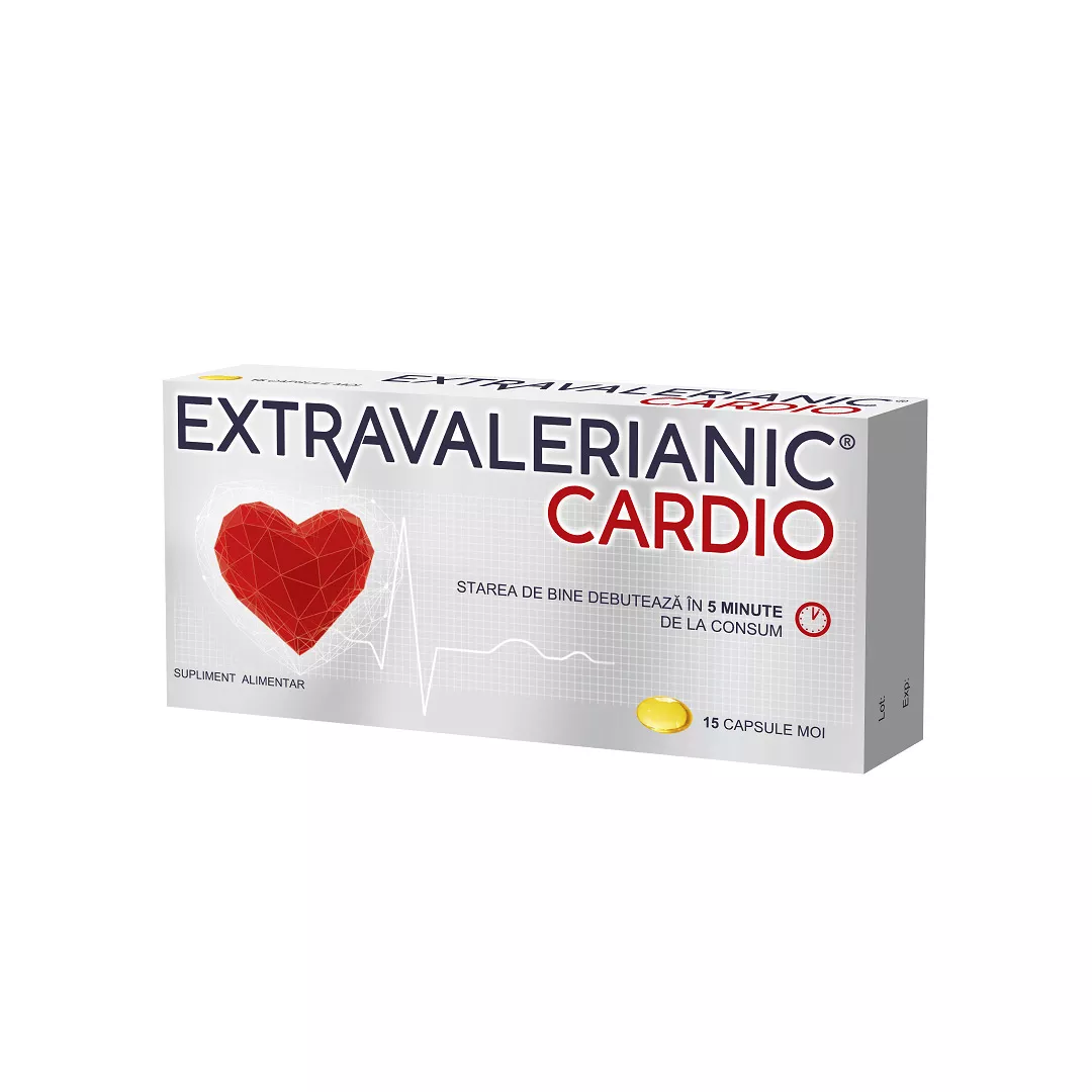 Extravalerianic Cardio, 15 capsule, Biofarm, [],https:farmaciabajan.ro