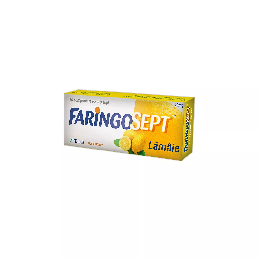 Faringosept Lamaie 10 mg, 10 comprimate de supt, [],farmaciabajan.ro