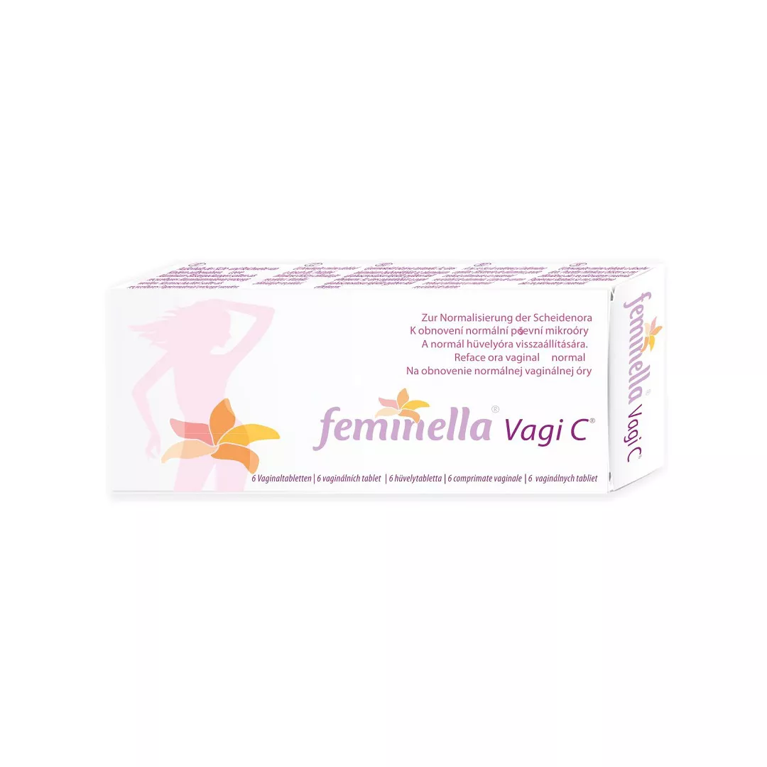 Feminella Vagi C, 6 comprimate vaginale, Polichem, [],farmaciabajan.ro