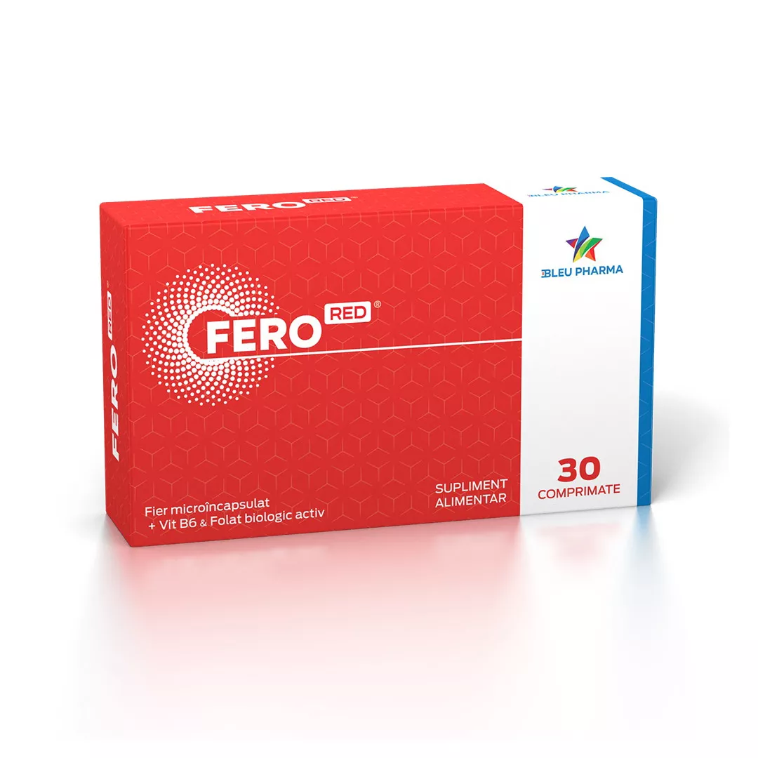 FeroRed, 30 comprimate, Bleu Pharma, [],https:farmaciabajan.ro