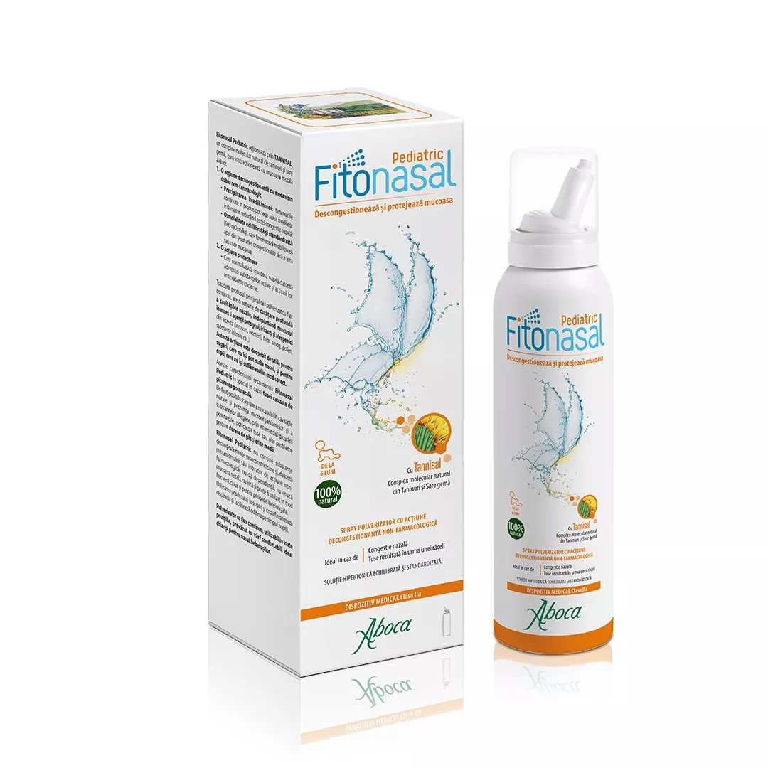 Fitonasal Pedriatic Spray, 125 ml, Aboca, [],https:farmaciabajan.ro