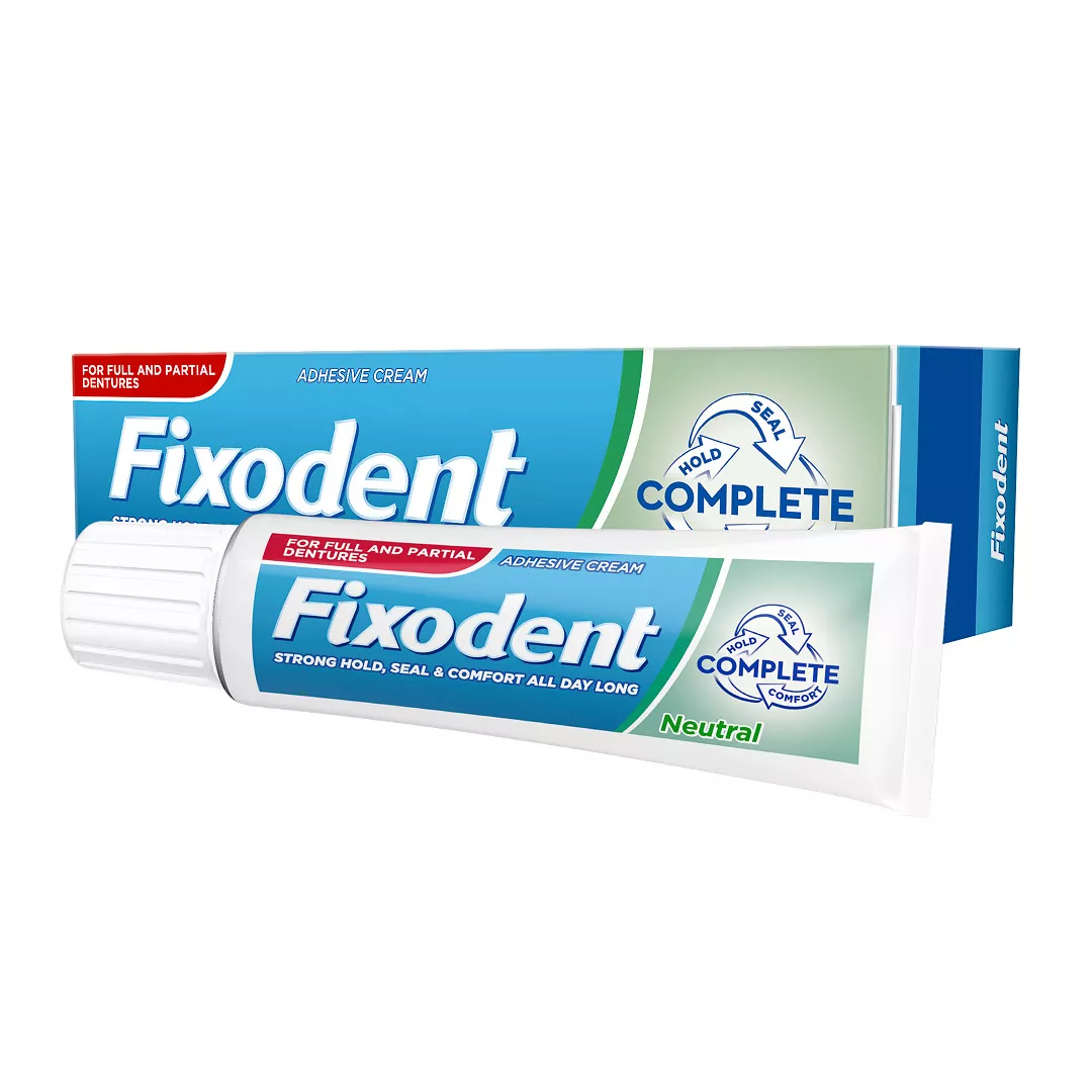 Crema adeziva pentru proteza dentara Neutral, 47 g, Fixodent Complete , [],https:farmaciabajan.ro