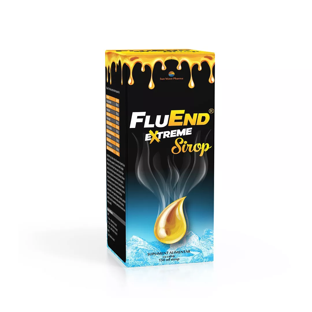 Sirop FluEnd Extreme, 150 ml, Sun Wave Pharma, [],farmaciabajan.ro