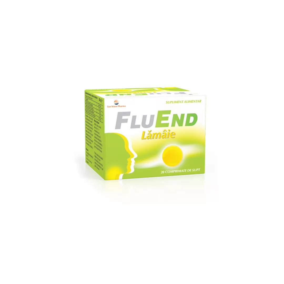 FluEnd lamaie, 20 comprimate, Sun Wave Pharma, [],farmaciabajan.ro