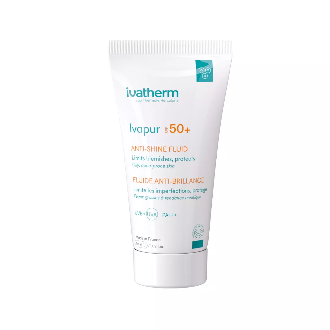 Fluid anti-stralucire cu SPF 50+ Ivapur, 50 ml, Ivatherm, [],farmaciabajan.ro