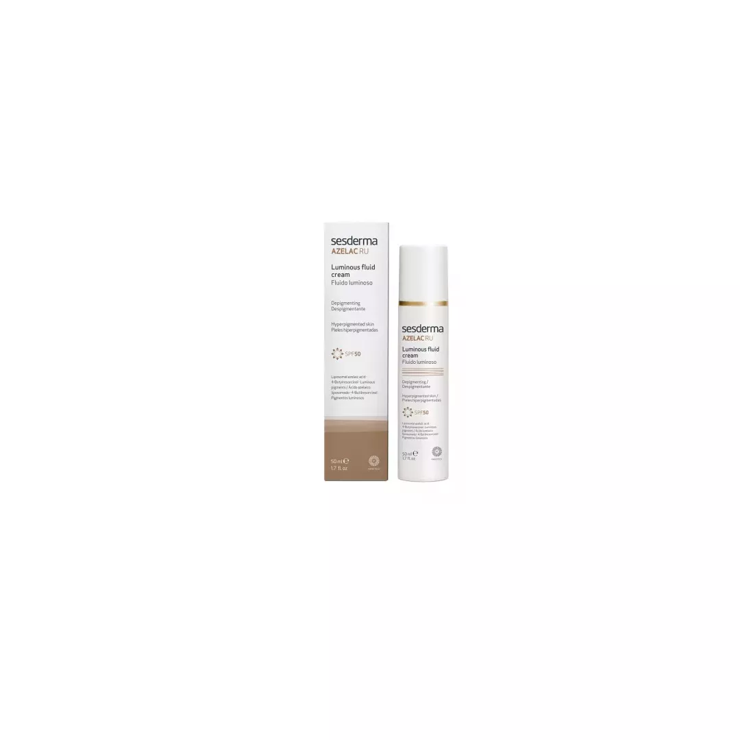 Fluid cu efect de luminozitate cu SPF 50 Azelac RU, 50 ml, Sesderma, [],farmaciabajan.ro