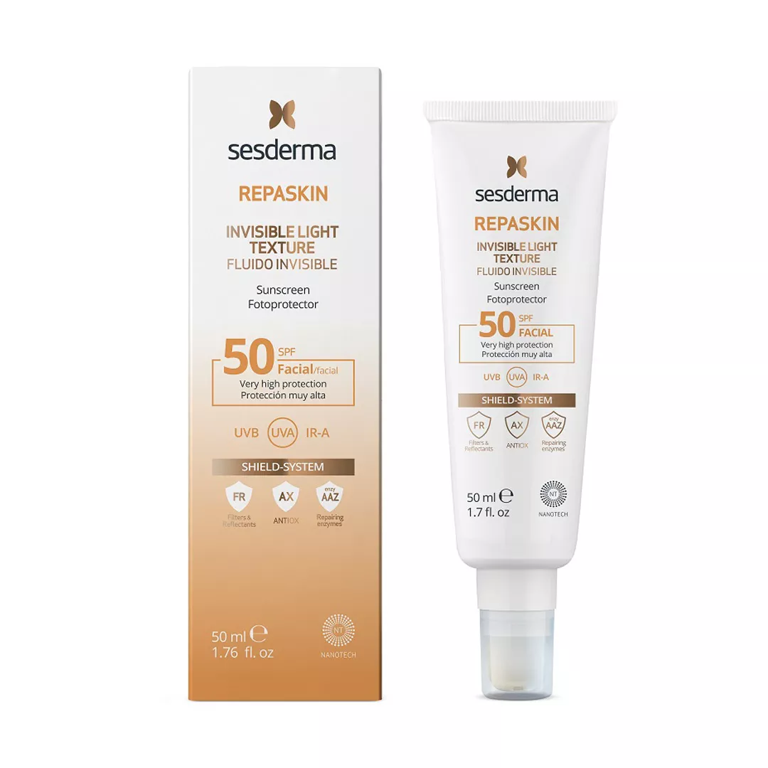 Fluid invizibil calmant Repaskin, SPF 50, 50 ml, Sesderma, [],farmaciabajan.ro