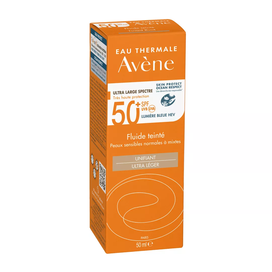 Fluid nuantator pentru protectie solara SPF 50+, 50 ml, Avene, [],farmaciabajan.ro