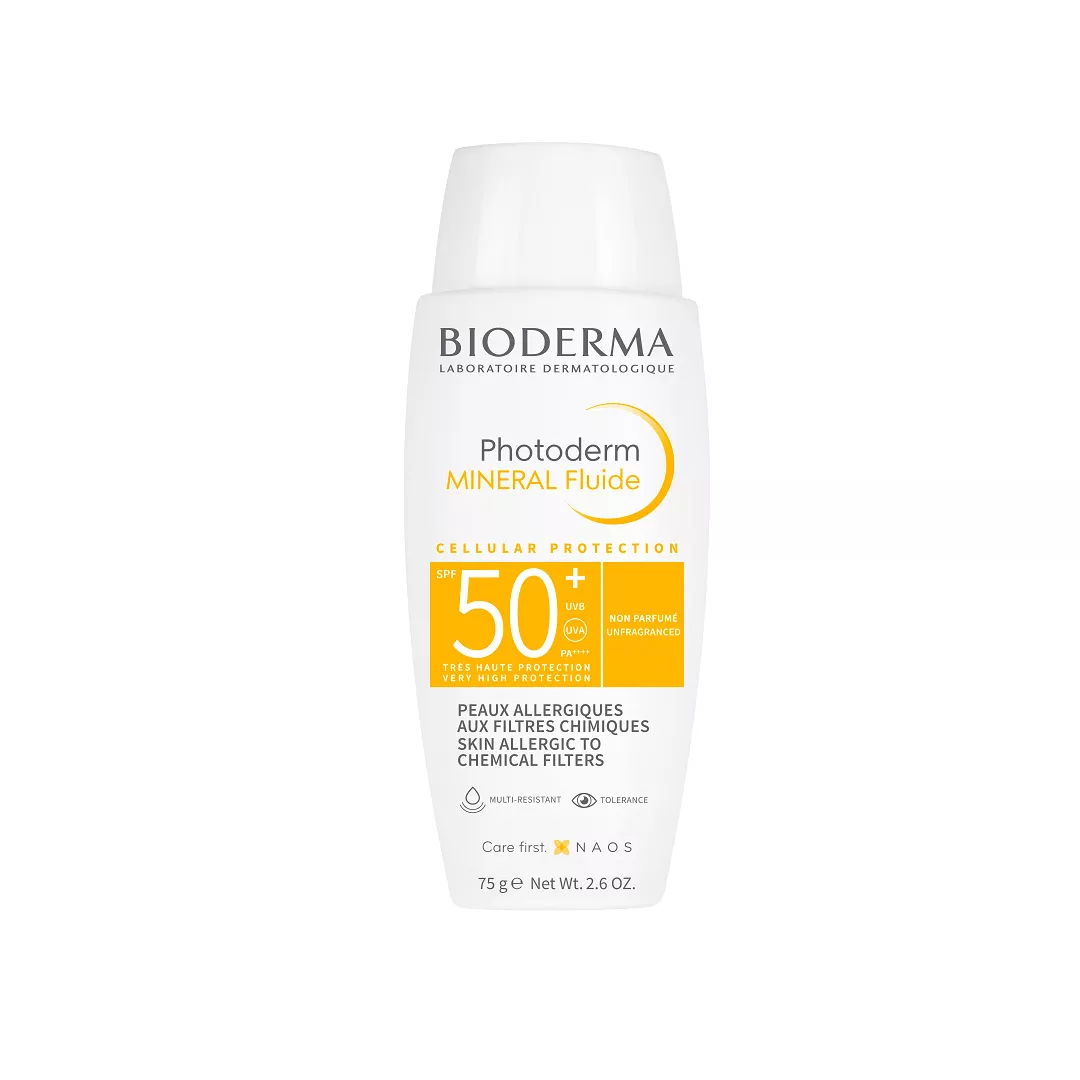 Fluid Nude Touch Mineral Auriu cu SPF50+ Photoderm, 40 ml, Bioderma, [],farmaciabajan.ro