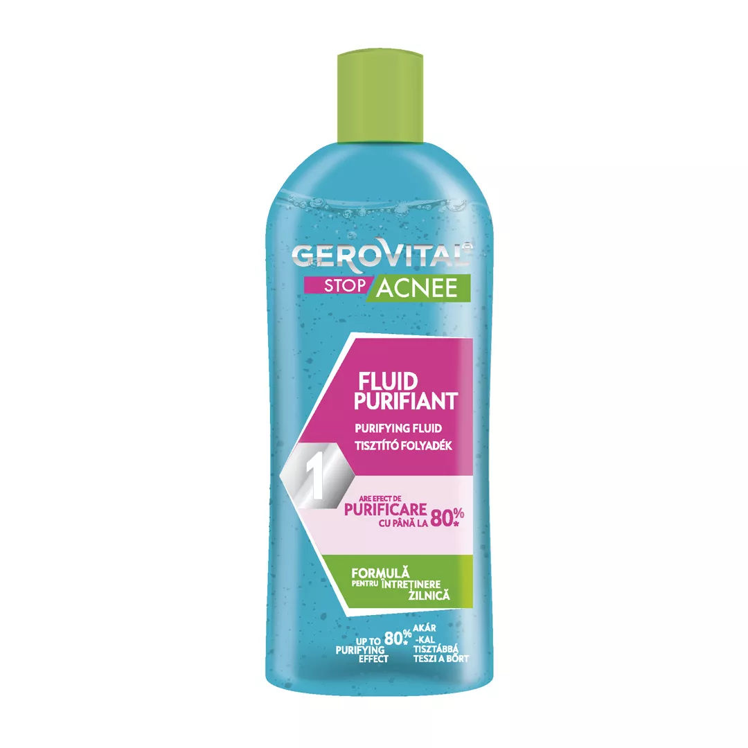 Fluid purifiant Gerovital Stop Acnee, 150 ml, Farmec, [],farmaciabajan.ro