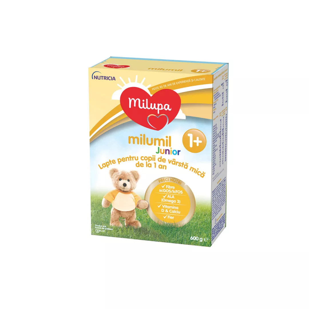 Formula de lapte Milumil Junior, +1 an, 600 g, Milupa, [],https:farmaciabajan.ro