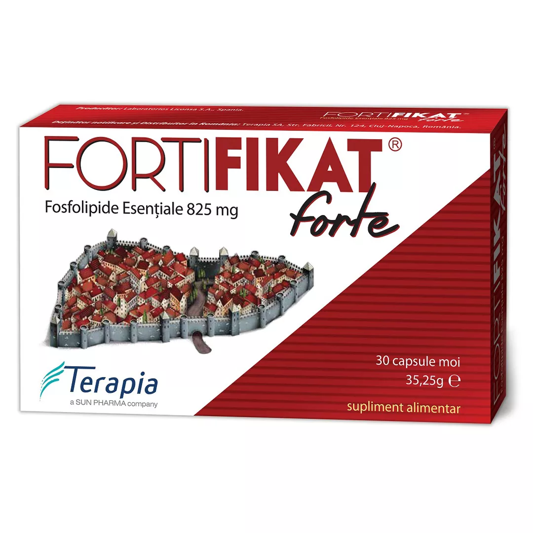 Fortifikat Forte 825 mg, 30 capsule, Terapia, [],https:farmaciabajan.ro