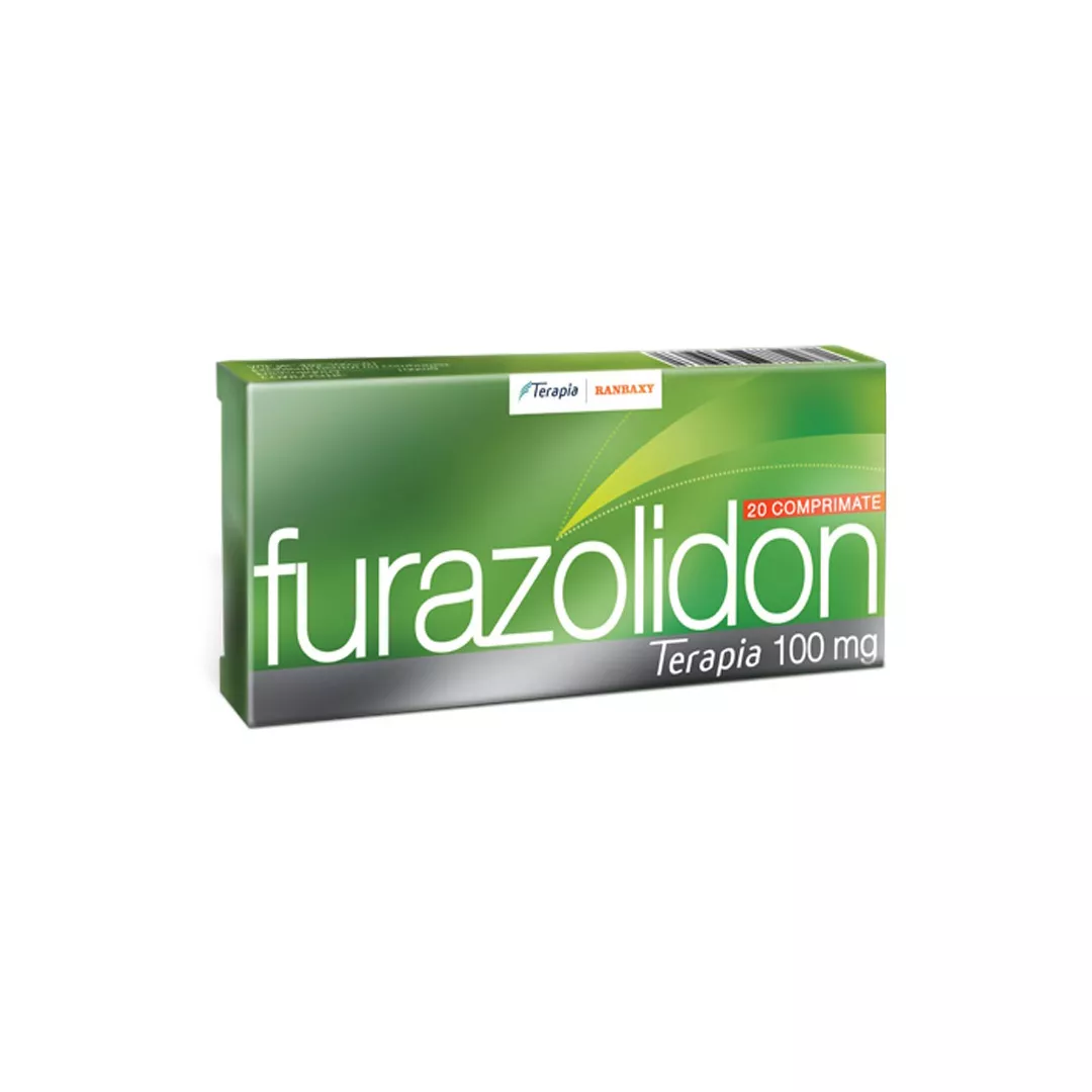 Furazolidon 100mg, 20 comprimate, Terapia, [],farmaciabajan.ro