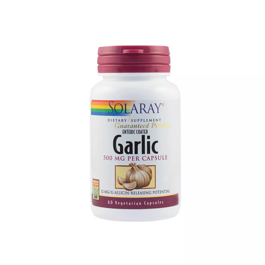 Garlic (Usturoi) 500mg Solaray, 60 capsule, Secom, [],farmaciabajan.ro