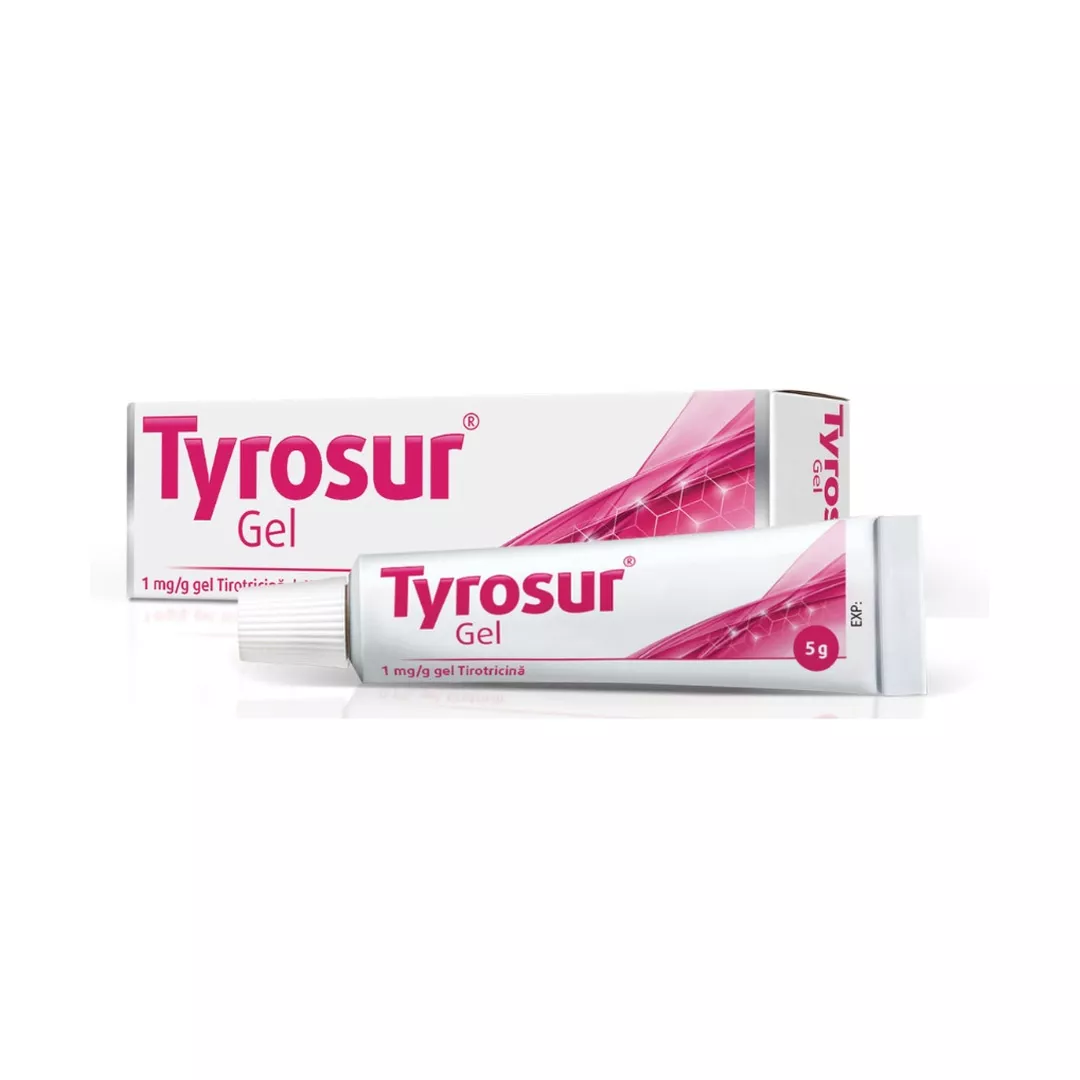 Gel cu antibiotic local, 1mg/g, 5 g, Tyrosur, [],farmaciabajan.ro