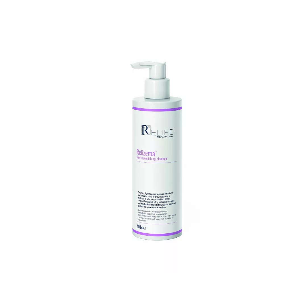 Gel curatare zilnica pentru piele uscata Relizema, 400 ml, Relife, [],farmaciabajan.ro
