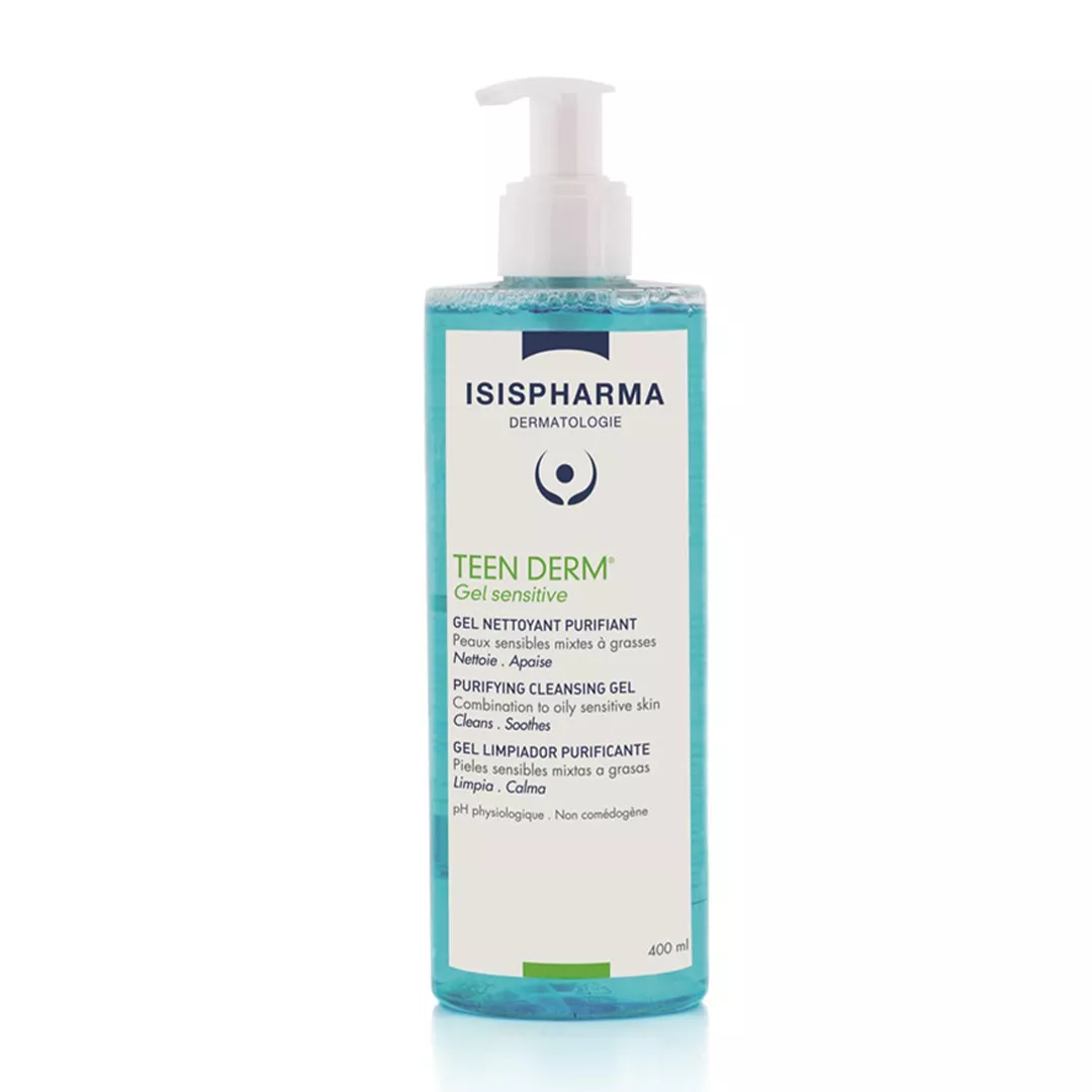 Gel de curatare purifiant, Teen Derm Sensitive, 400 ml, IsisPharma, [],farmaciabajan.ro