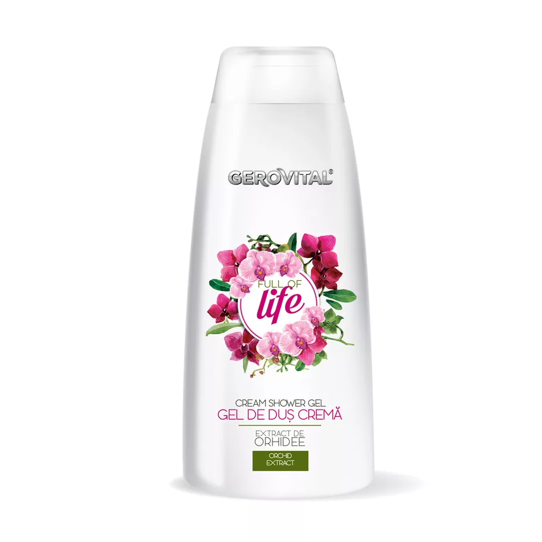 Gel de dus crema Full of Life, 400 ml, Farmec, [],farmaciabajan.ro