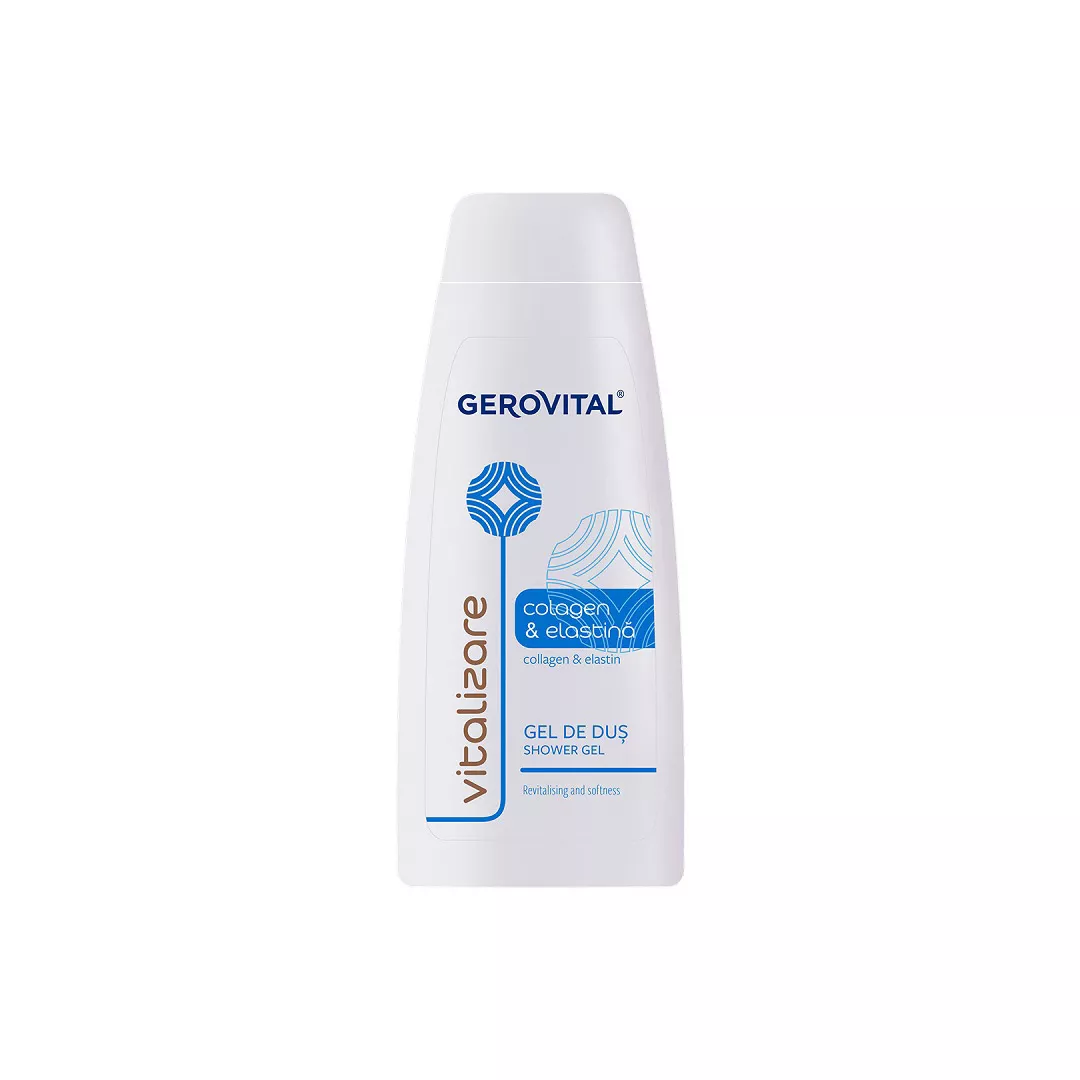 Gel de dus cu Colagen si Elastina, 400 ml, Gerovital, [],farmaciabajan.ro