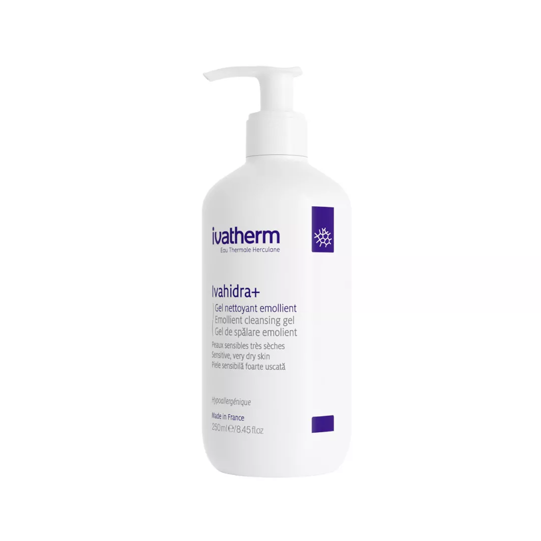 Gel de spalare emolient Ivahidra+, 250 ml, Ivatherm, [],farmaciabajan.ro